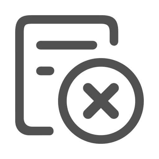 Audit Not Through svg vector icon