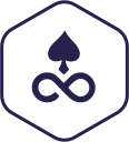 blockchain, edgeless svg vector icon