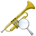 trumpet,zoom,instrument icon