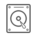 hard disk, hard disk , hard disk line , hdd, hdd svg vector icon