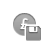 coin,pound,diskette icon