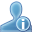 blue, information, user icon
