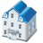 building, construction, crib, door, dwelling, edifice, fabric, home, house, premises, shadow, storied, structure, two icon