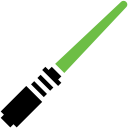 green, jedi, light saber, sword svg vector icon