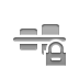 align,horizontal,center,lock icon