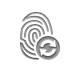 fingerprint,refresh icon