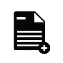 add, document, file, new, page, paper icon