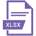 document, extension, file, xlsx svg vector icon