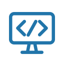 code, internet, line svg vector icon