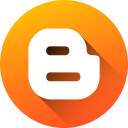 blog, blogger, blogspot, circle, gradient, media, social media svg vector icon
