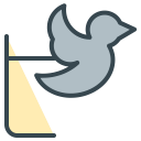 bird, communication, media, social, twitter svg vector icon