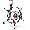 pixar, robot icon