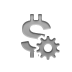currency,sign,dollar,gear icon