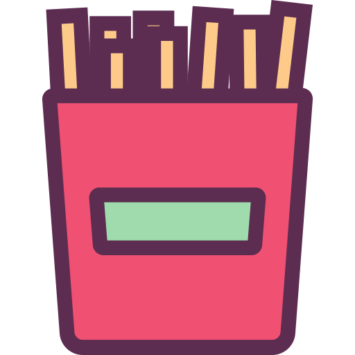 French Fries svg vector icon