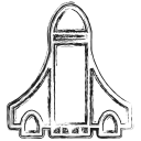 productivity, rocket, seo, shape, social, startup svg vector icon