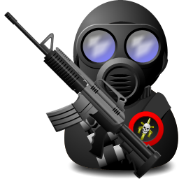 gas,soldier,with,weapon icon