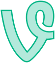 line, social, transparent, vine svg vector icon