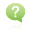 balloon, green, question icon