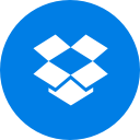 circle, cloud, cloud storage, dropbox, round svg vector icon