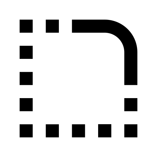 Rounded Corner svg vector icon