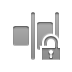 distribute,horizontal,right,lock,open icon