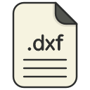 document, dxf, file, file 3d, format, type svg vector icon