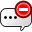 comment, delete icon