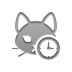 cat,clock icon