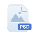 document, extension, file, filetype, format, psd, type svg vector icon
