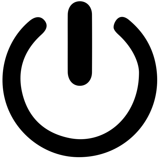 Shutdown svg vector icon