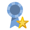 ribbon,star icon