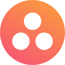 asana, circle, round svg vector icon