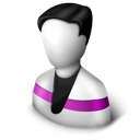 purple, user icon