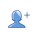 add contact, add friend, contact, friend request svg vector icon