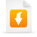 document, file, orange, paper icon