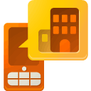 enterprise, mobile, o icon