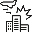 air, bombing, strike svg vector icon