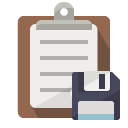 clipboard,diskette icon