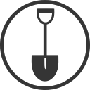 construction, diy, gardening, shovel, spade, tool svg vector icon