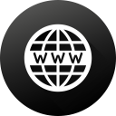black white, circle, gradient, high quality, long shadow, website, www svg vector icon