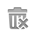 trash,cross icon