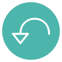 circle, style, undo svg vector icon