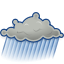64, gnome, showers, weather icon