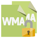 file,format,wma,lock,open icon