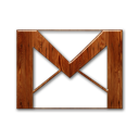 gmail,logo,wood icon