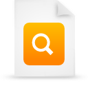 document, file, orange, paper icon