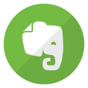 evernote, logo, website svg vector icon
