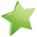 green, star icon