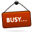 busy, red, sign icon
