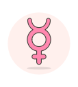 sign, transgender svg vector icon